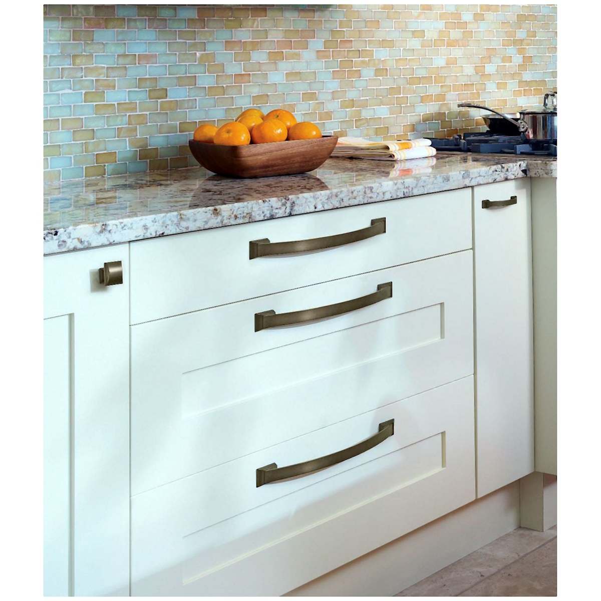 Amerock - BP29355PN - Candler 3-3/4 Inch Center to Center Handle Cabinet Pull in Polished Nickel