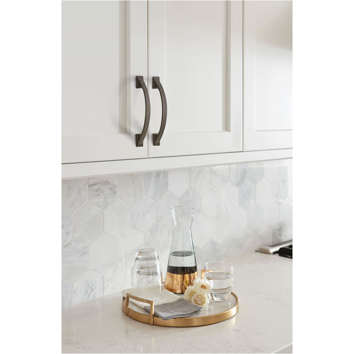 Amerock - BP29355PN - Candler 3-3/4 Inch Center to Center Handle Cabinet Pull in Polished Nickel