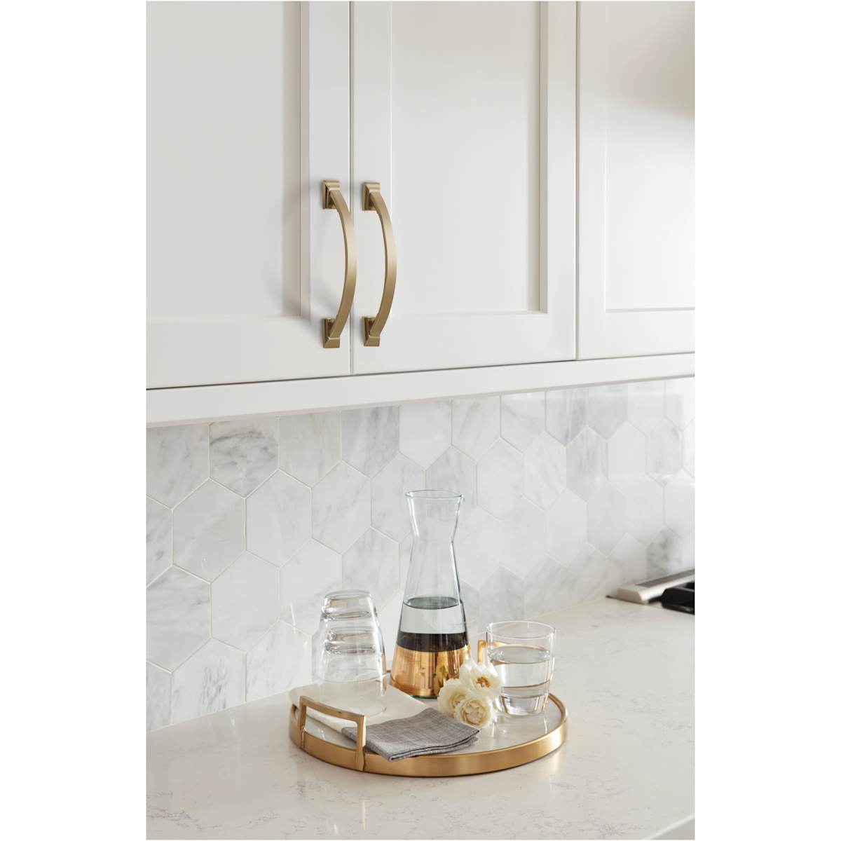 Amerock - BP29355PN - Candler 3-3/4 Inch Center to Center Handle Cabinet Pull in Polished Nickel