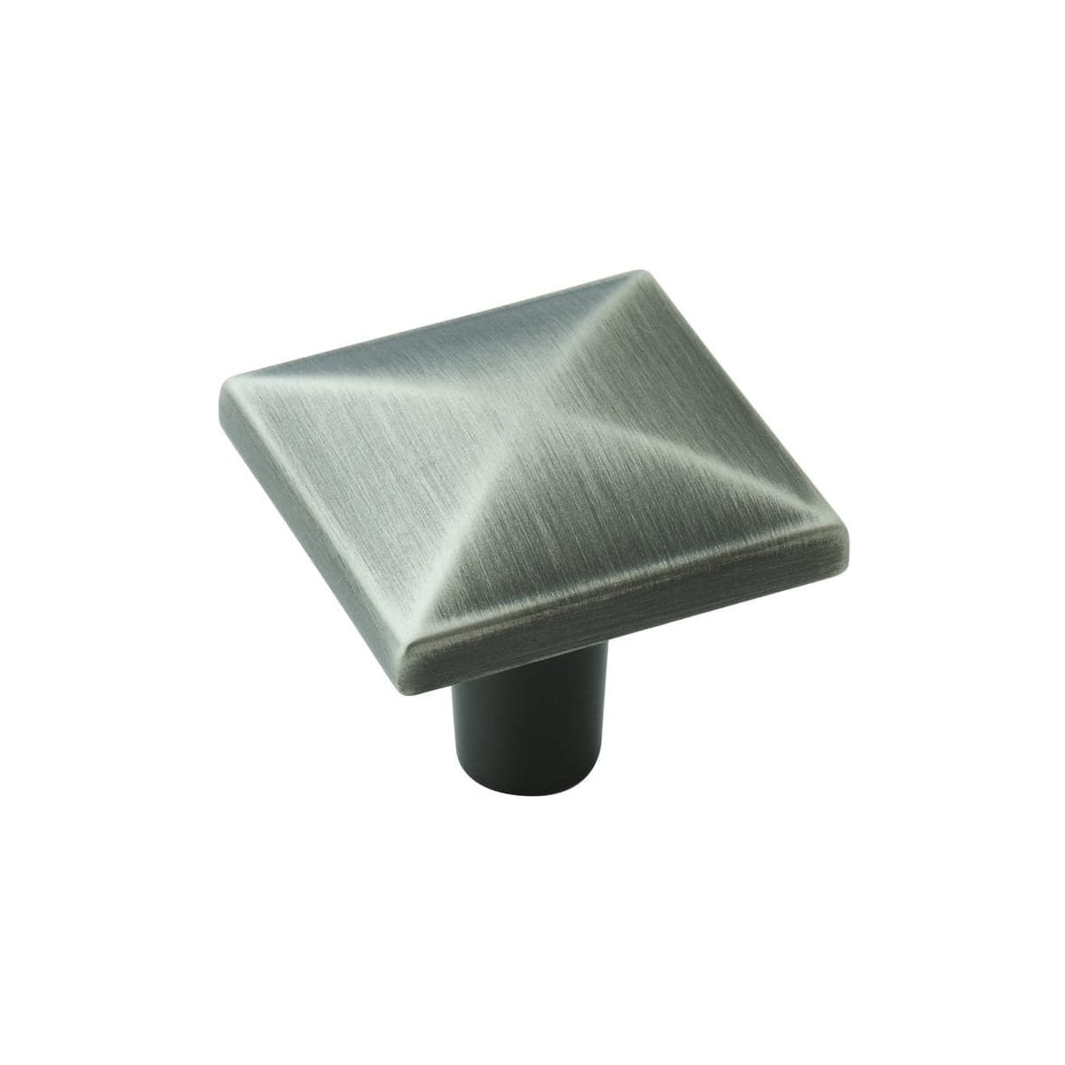 Amerock - BP29370AS-25PACK - Extensity 1-1/8 Inch Square Cabinet Knob - 25 Pack in Antique Silver