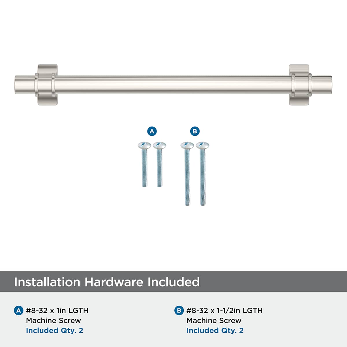Amerock - BP3660726 - Davenport 6-5/16 Inch Center to Center Bar Cabinet Pull in Polished Chrome