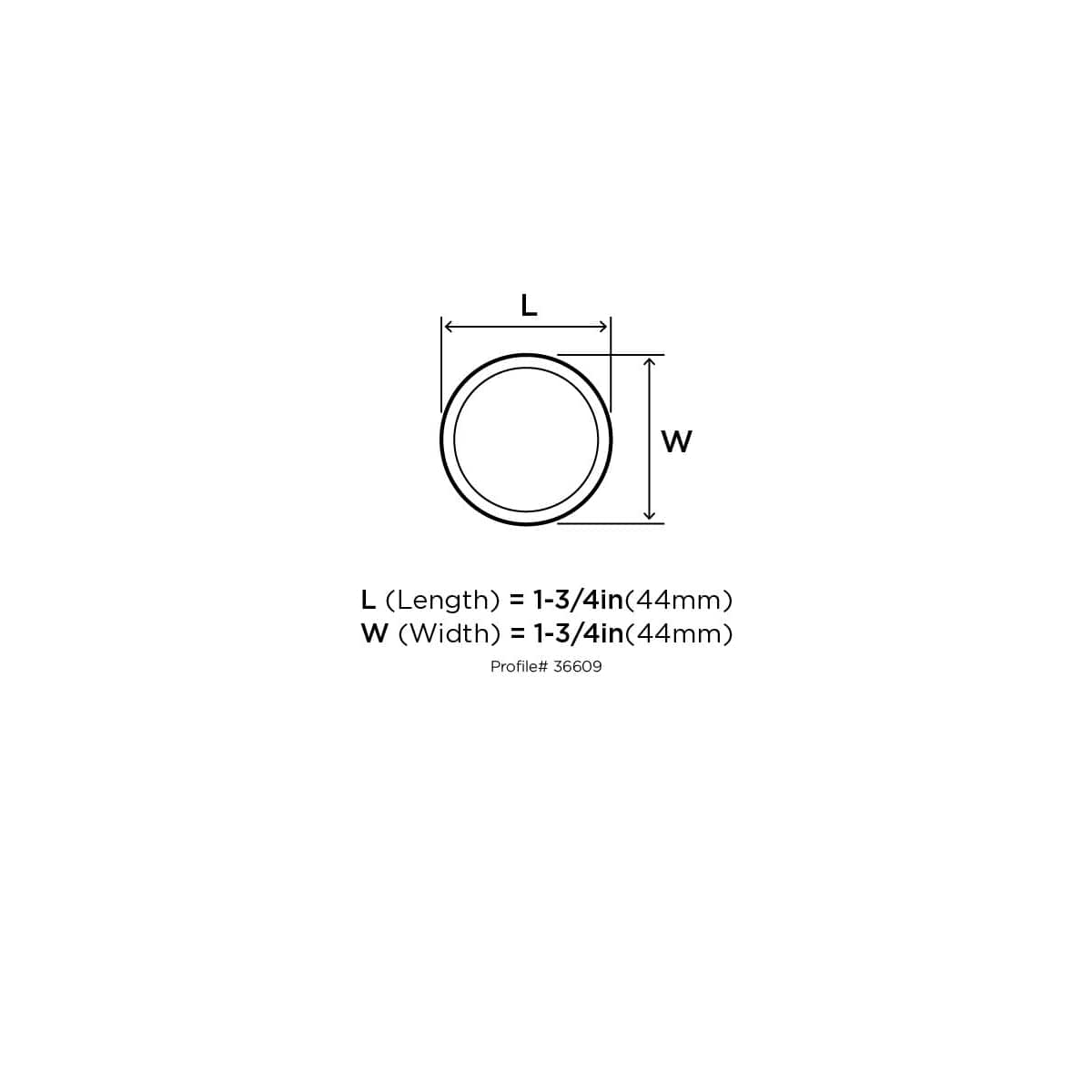 Amerock - BP36609G10FA - Oberon 1-3/4 Inch Mushroom Cabinet Knob in Satin Nickel / Frosted Acrylic