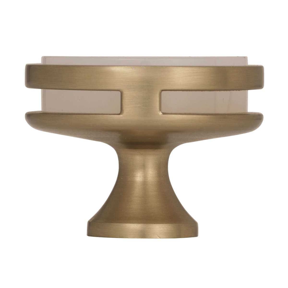 Amerock - BP36609G10FA - Oberon 1-3/4 Inch Mushroom Cabinet Knob in Satin Nickel / Frosted Acrylic