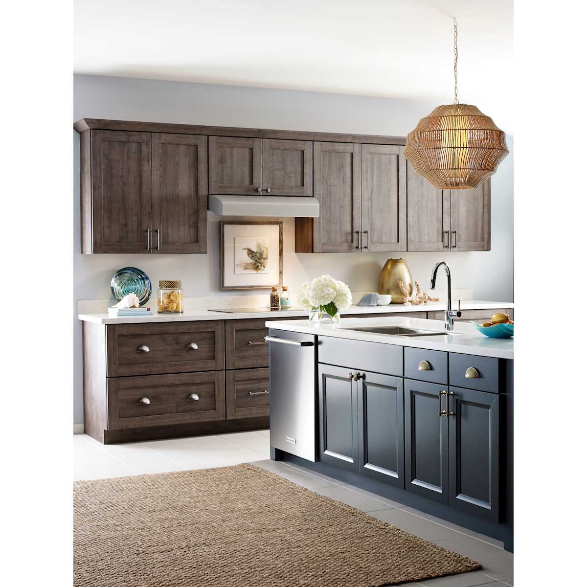 Amerock - BP36622G10 - Sea Grass 5 Inch (128mm) Center to Center Bar Cabinet Pull in Satin Nickel