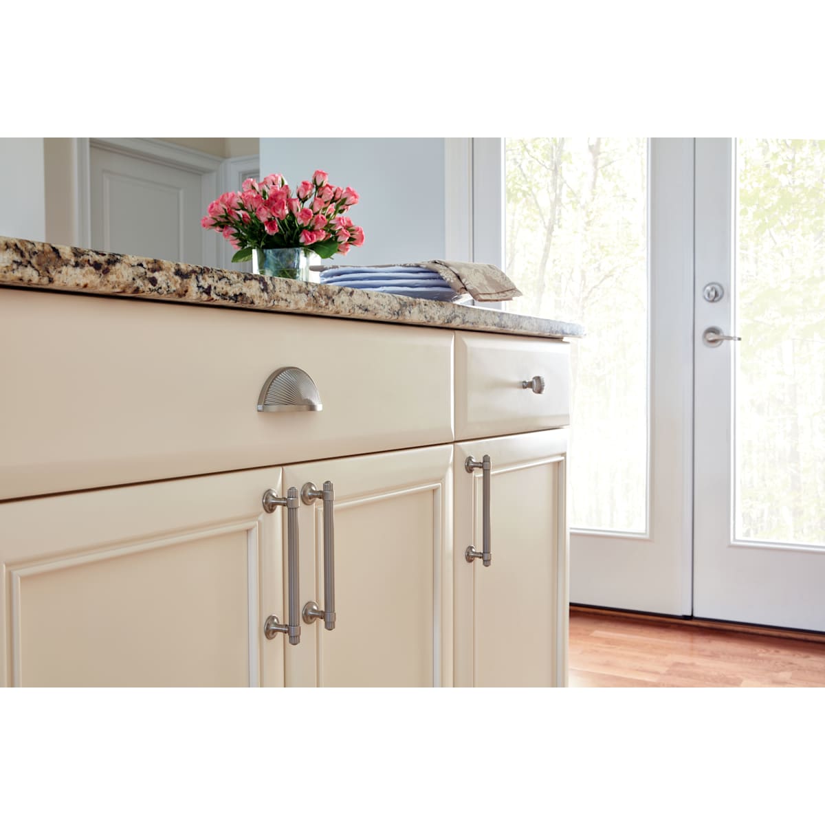 Amerock - BP36622G10 - Sea Grass 5 Inch (128mm) Center to Center Bar Cabinet Pull in Satin Nickel