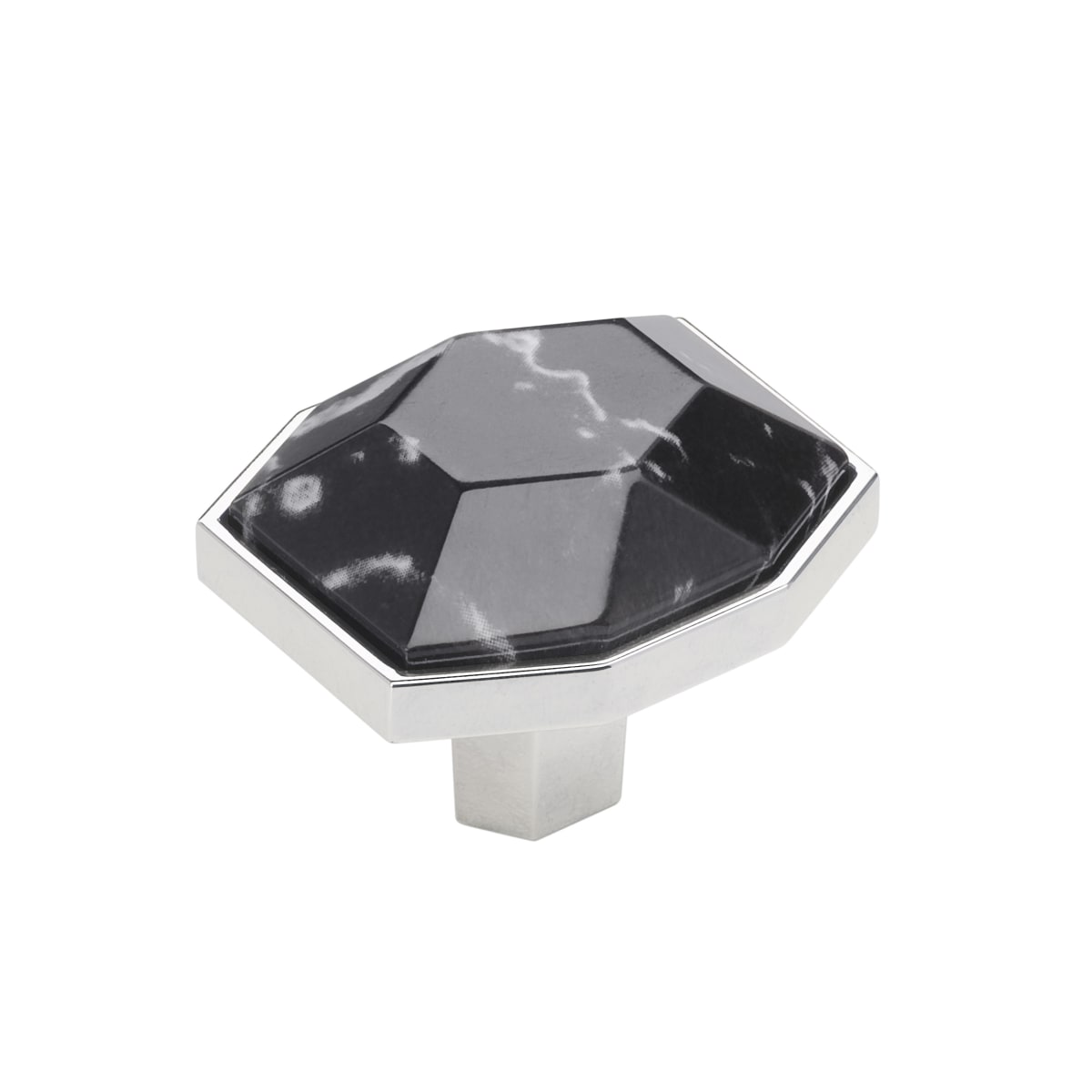 Carrione 1-3/8 Inch Geometric Cabinet Knob