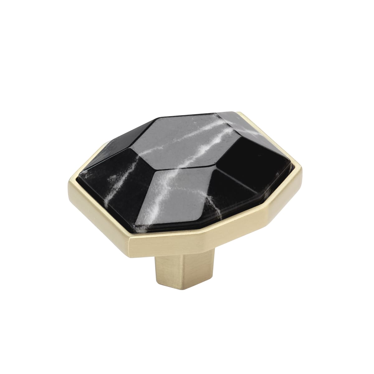 Carrione 1-3/8 Inch Geometric Cabinet Knob