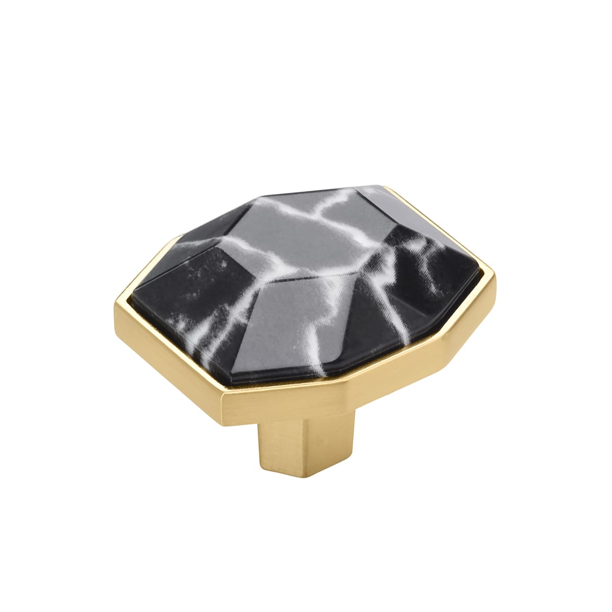 Carrione 1-3/8 Inch Geometric Cabinet Knob