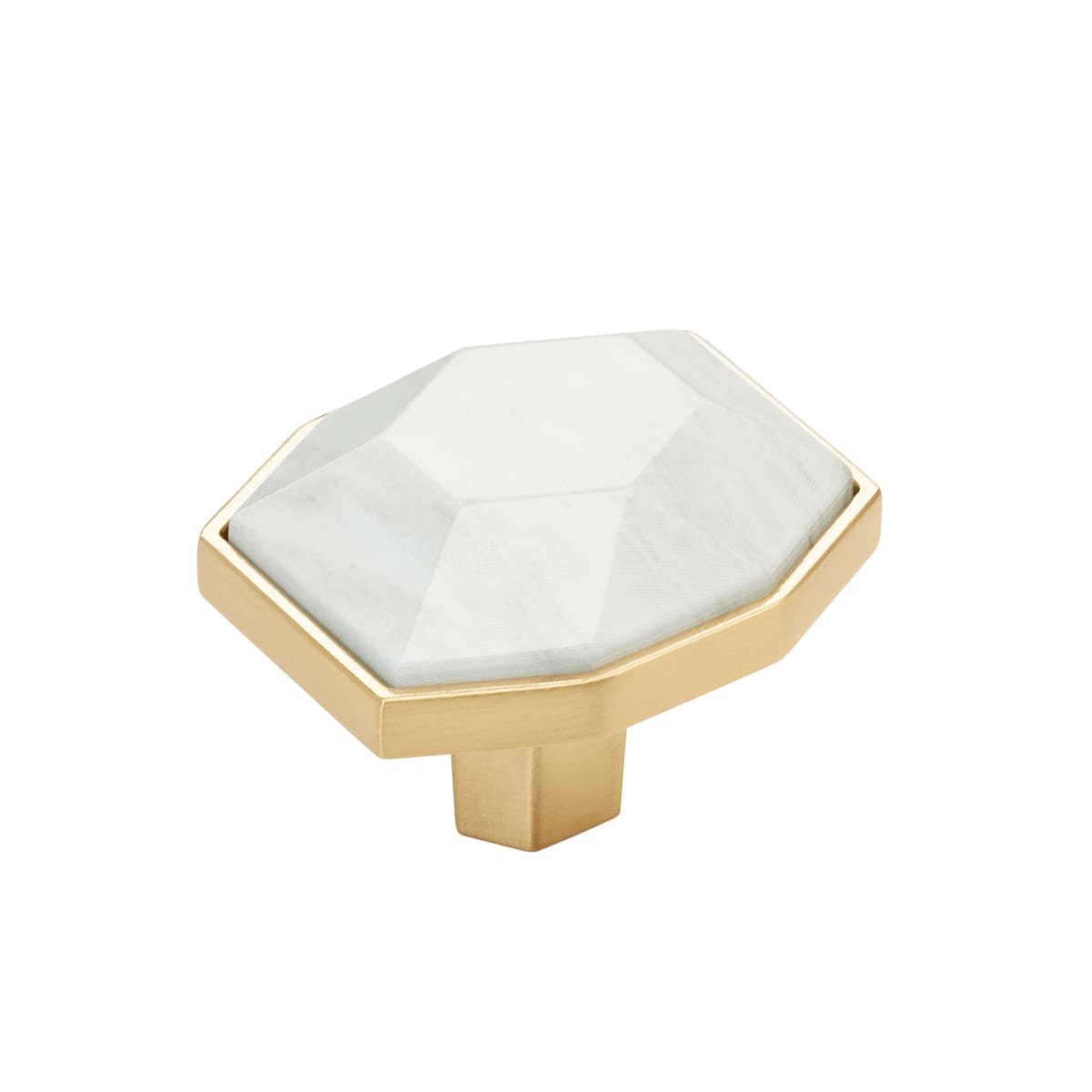 Carrione 1-3/8 Inch Geometric Cabinet Knob