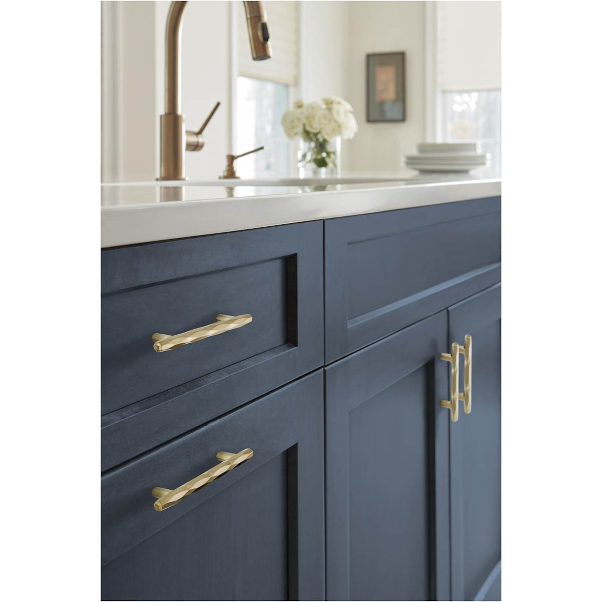 Amerock - BP36643BBR - St. Vincent 3-3/4 Inch Center to Center Bar Cabinet Pull in Black Bronze