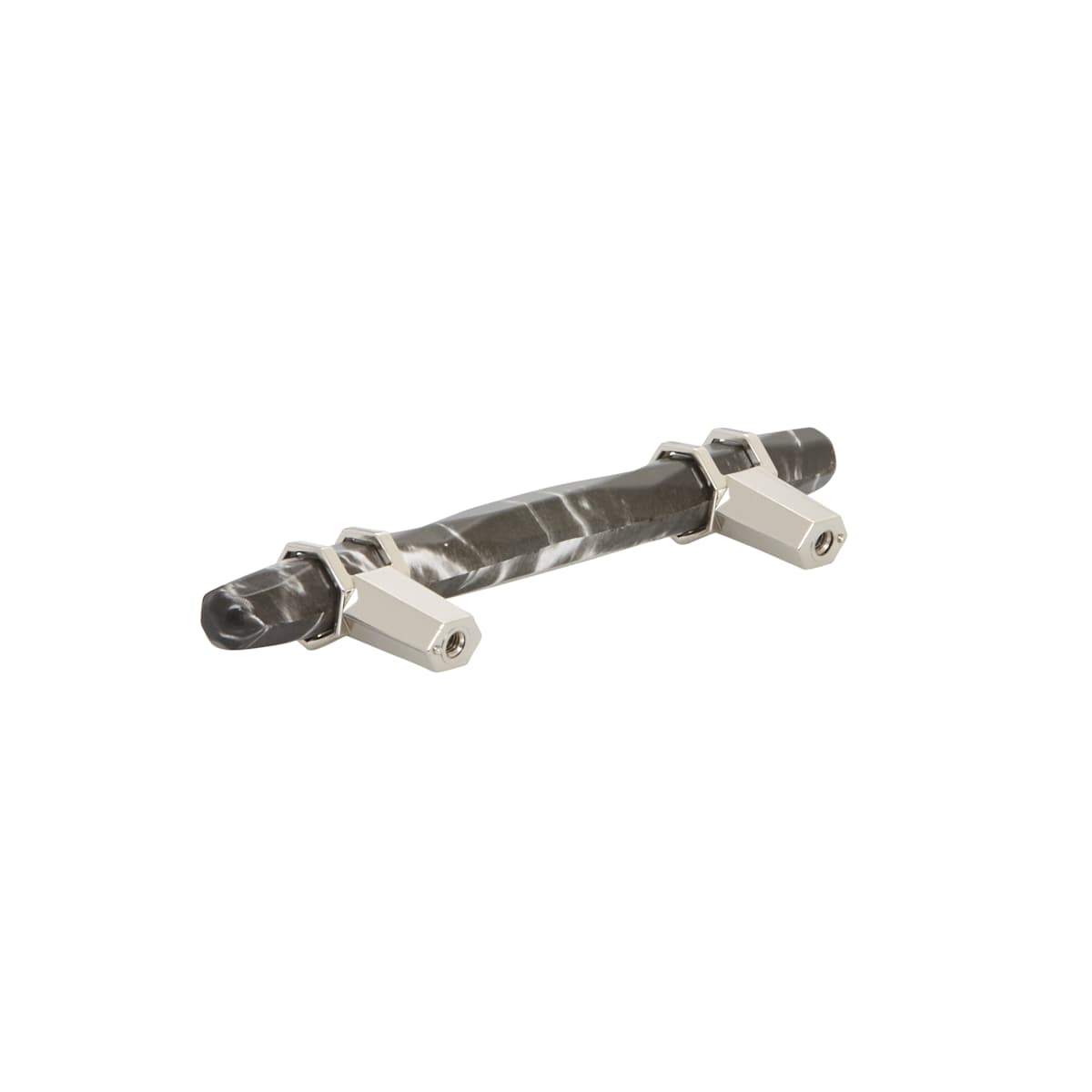 Amerock - BP36648MWORB - Carrione 3-3/4 Inch Center to Center Designer Cabinet Pull in Marble White / Oil Rubbed Bronze