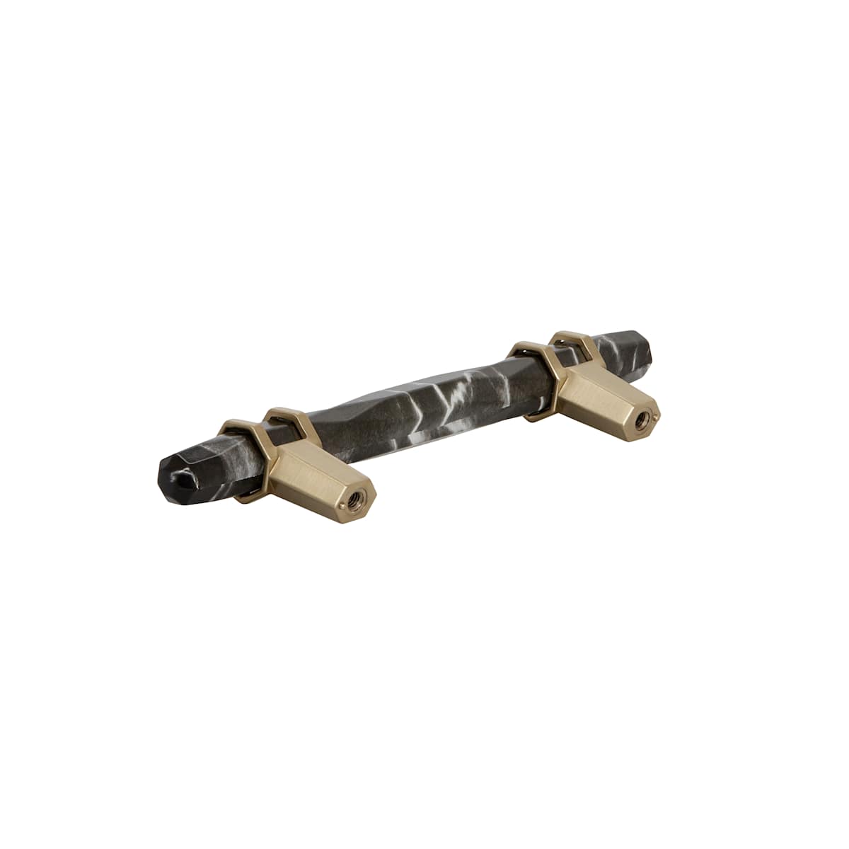 Amerock - BP36648MWORB - Carrione 3-3/4 Inch Center to Center Designer Cabinet Pull in Marble White / Oil Rubbed Bronze