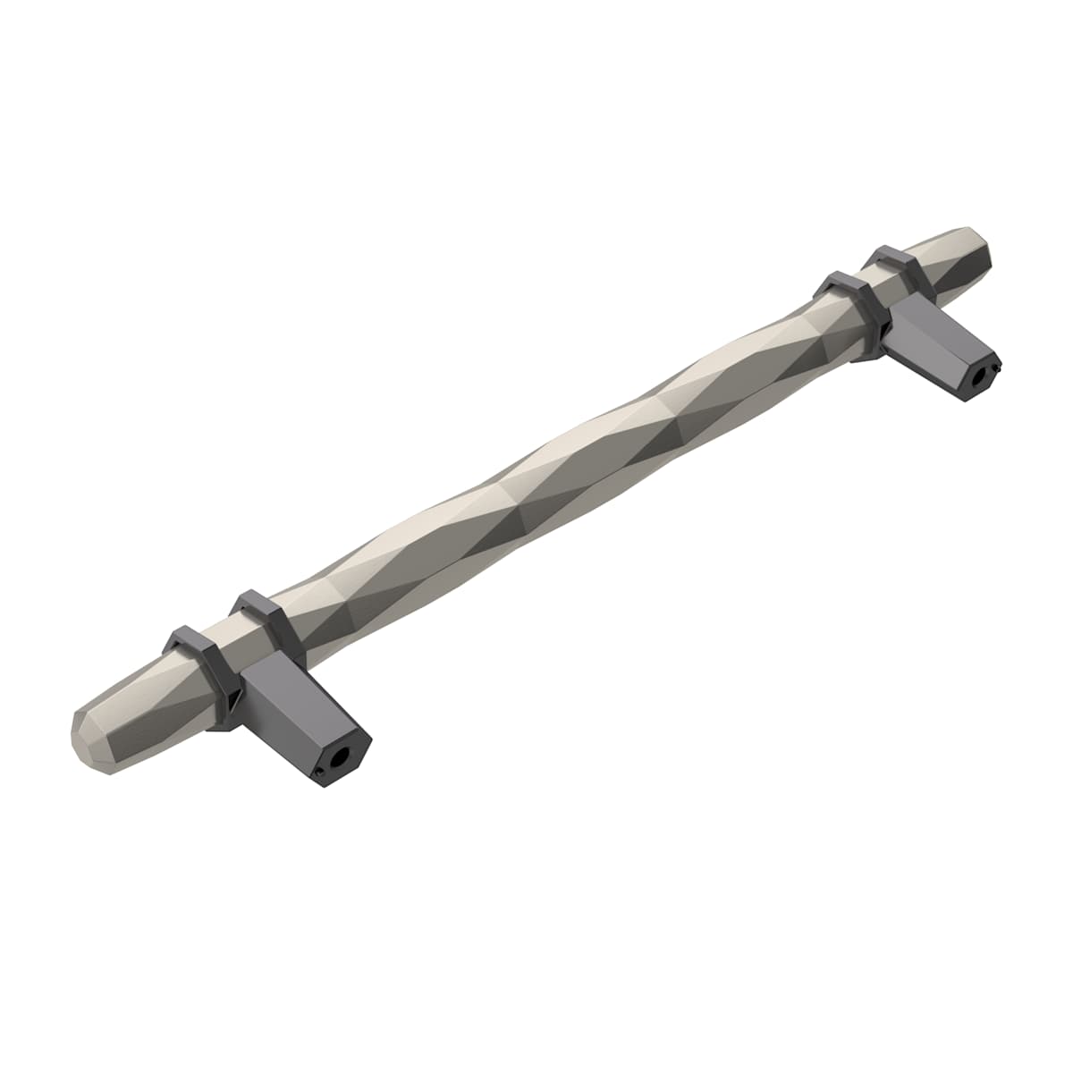 Amerock - BP36649PNBBR - London 5-1/16 Inch Center to Center Bar Cabinet Pull in Polished Nickel / Black Bronze
