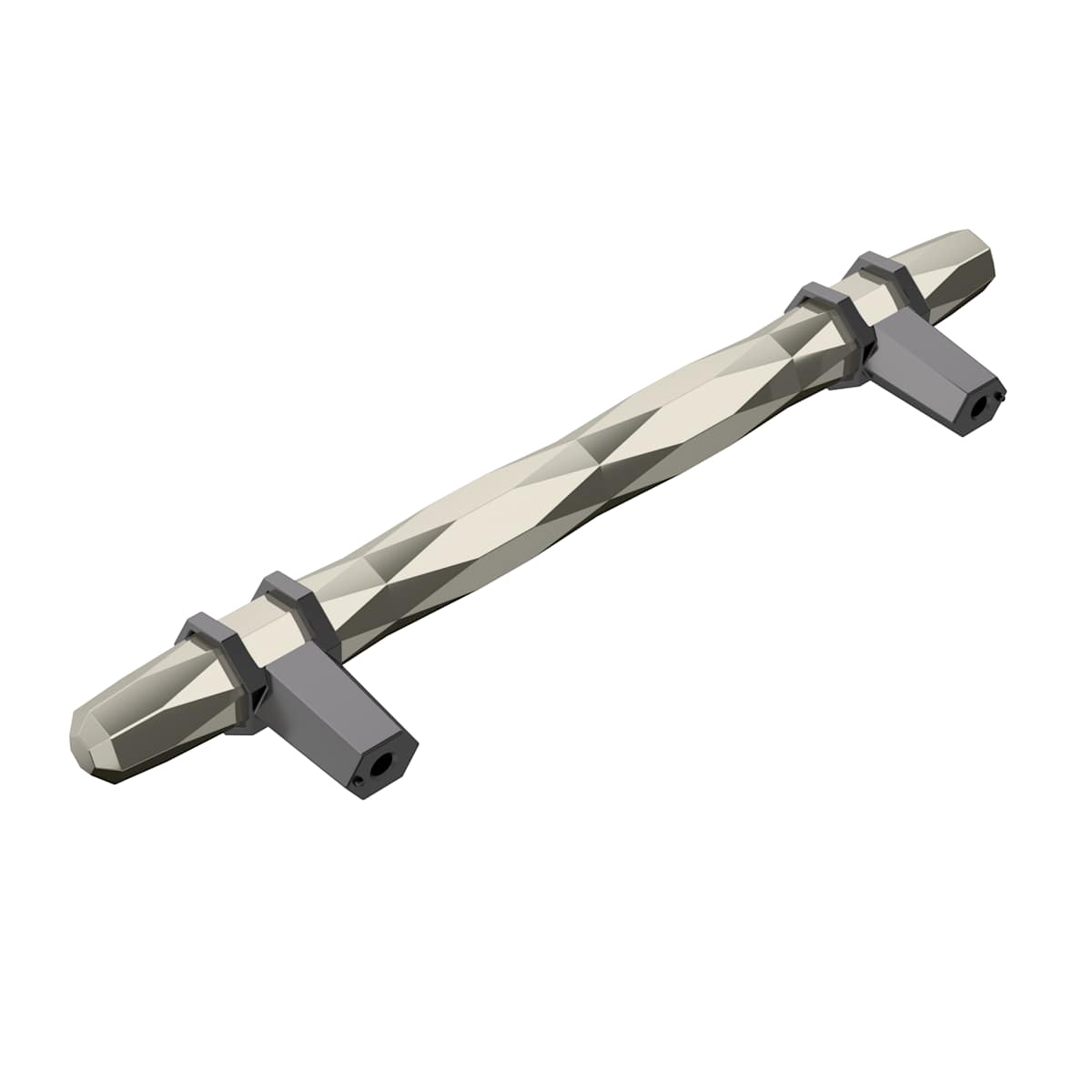 Amerock - BP36649PNBBR - London 5-1/16 Inch Center to Center Bar Cabinet Pull in Polished Nickel / Black Bronze