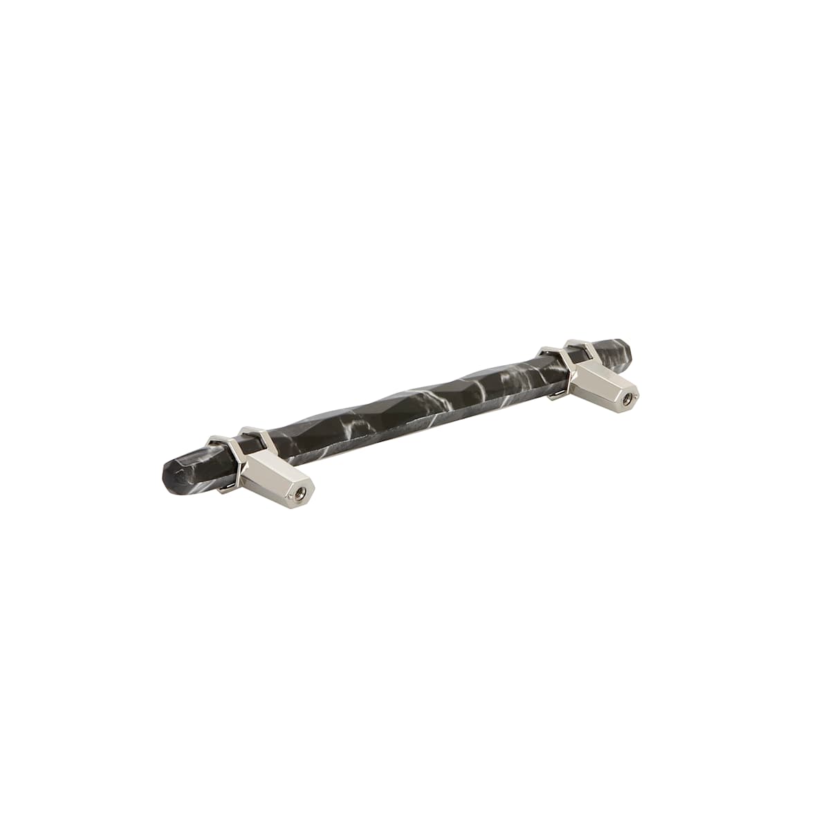 Amerock - BP36650MWORB - Carrione 6-5/16 Inch Center to Center Designer Cabinet Pull in Marble White / Oil Rubbed Bronze