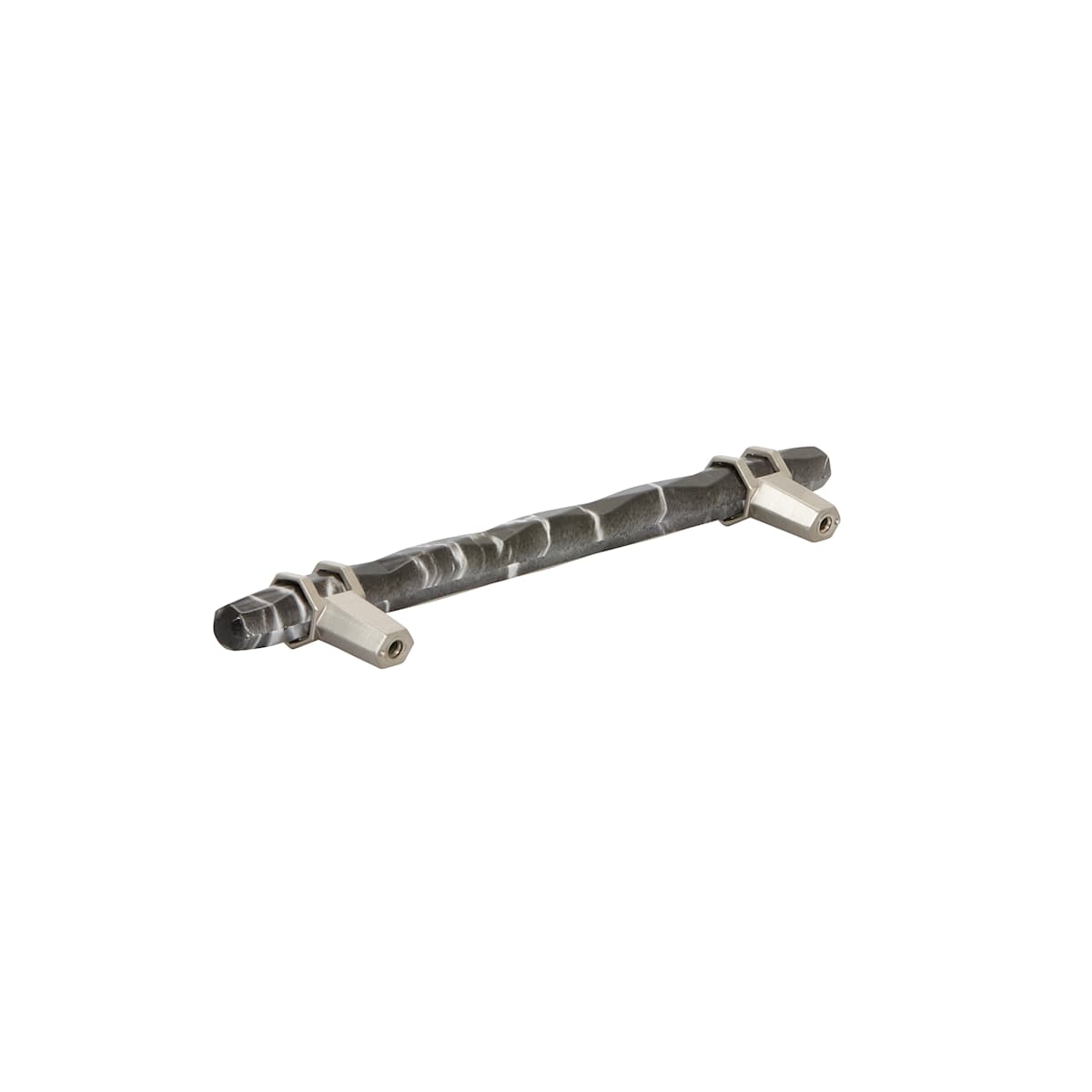 Amerock - BP36650MWORB - Carrione 6-5/16 Inch Center to Center Designer Cabinet Pull in Marble White / Oil Rubbed Bronze