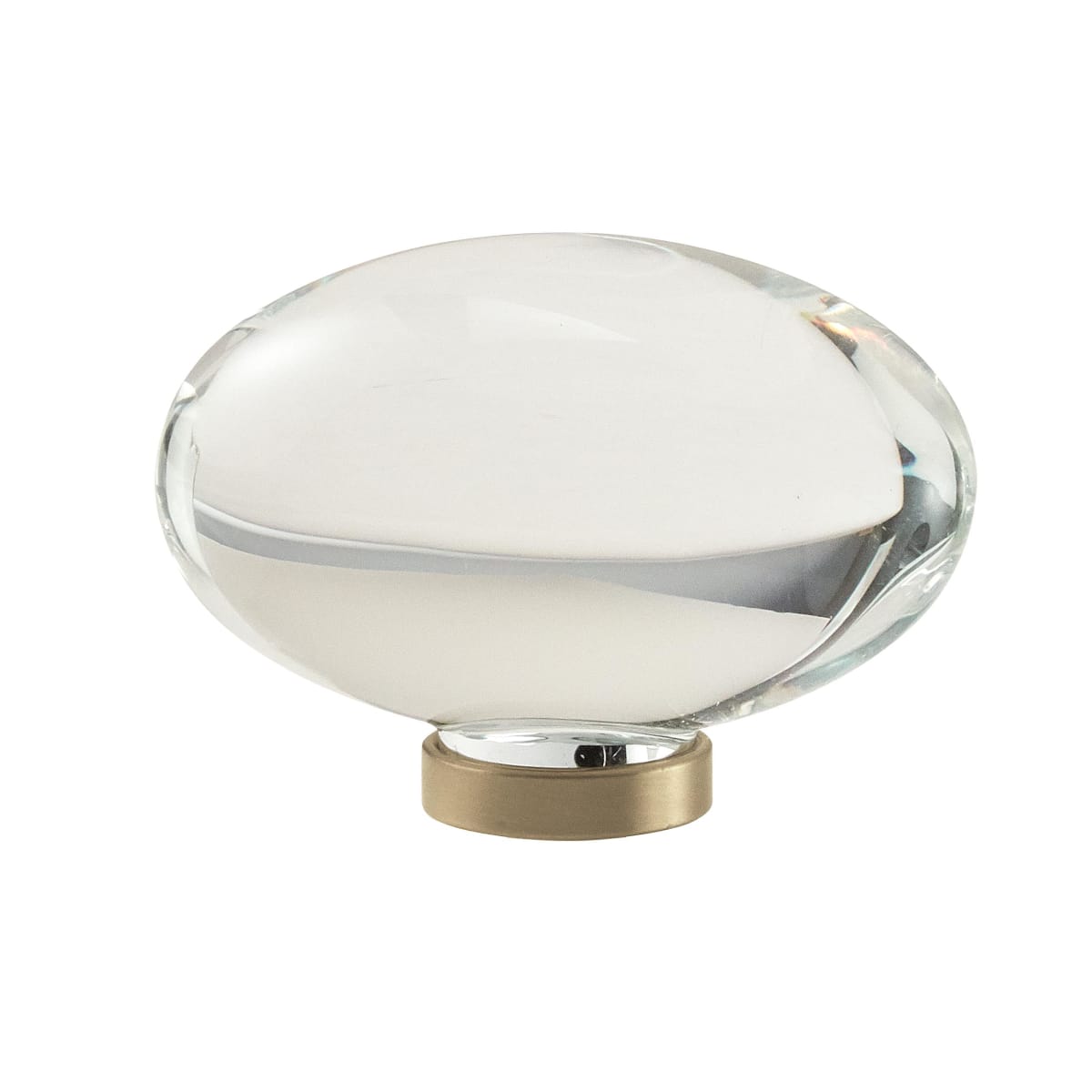 Glacio 1 Inch Oval Cabinet Knob