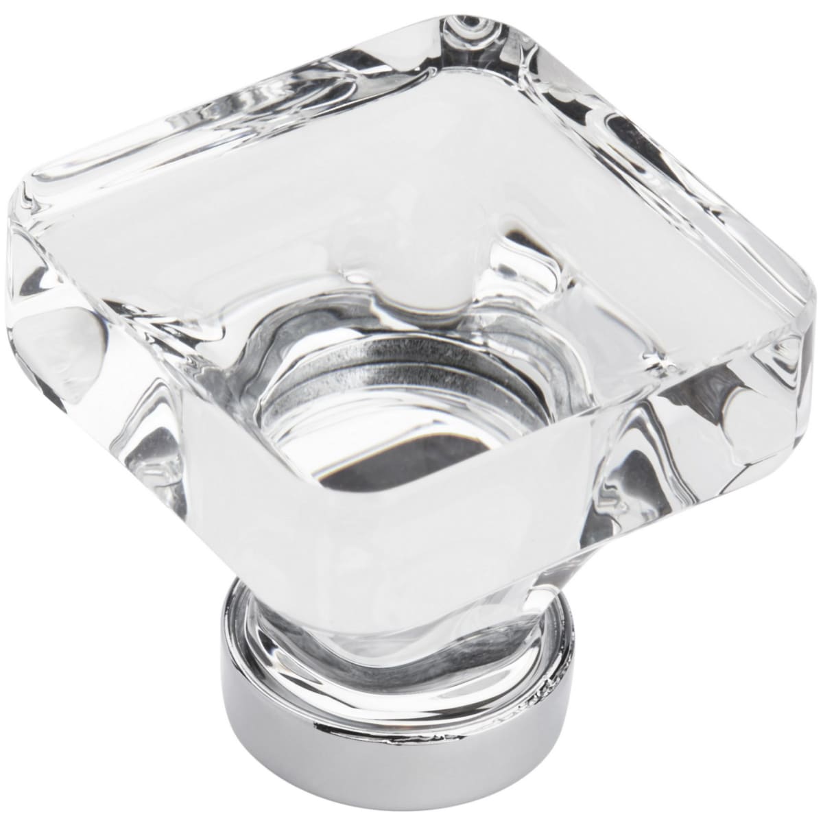 Glacio 1-3/8 Inch Square Cabinet Knob