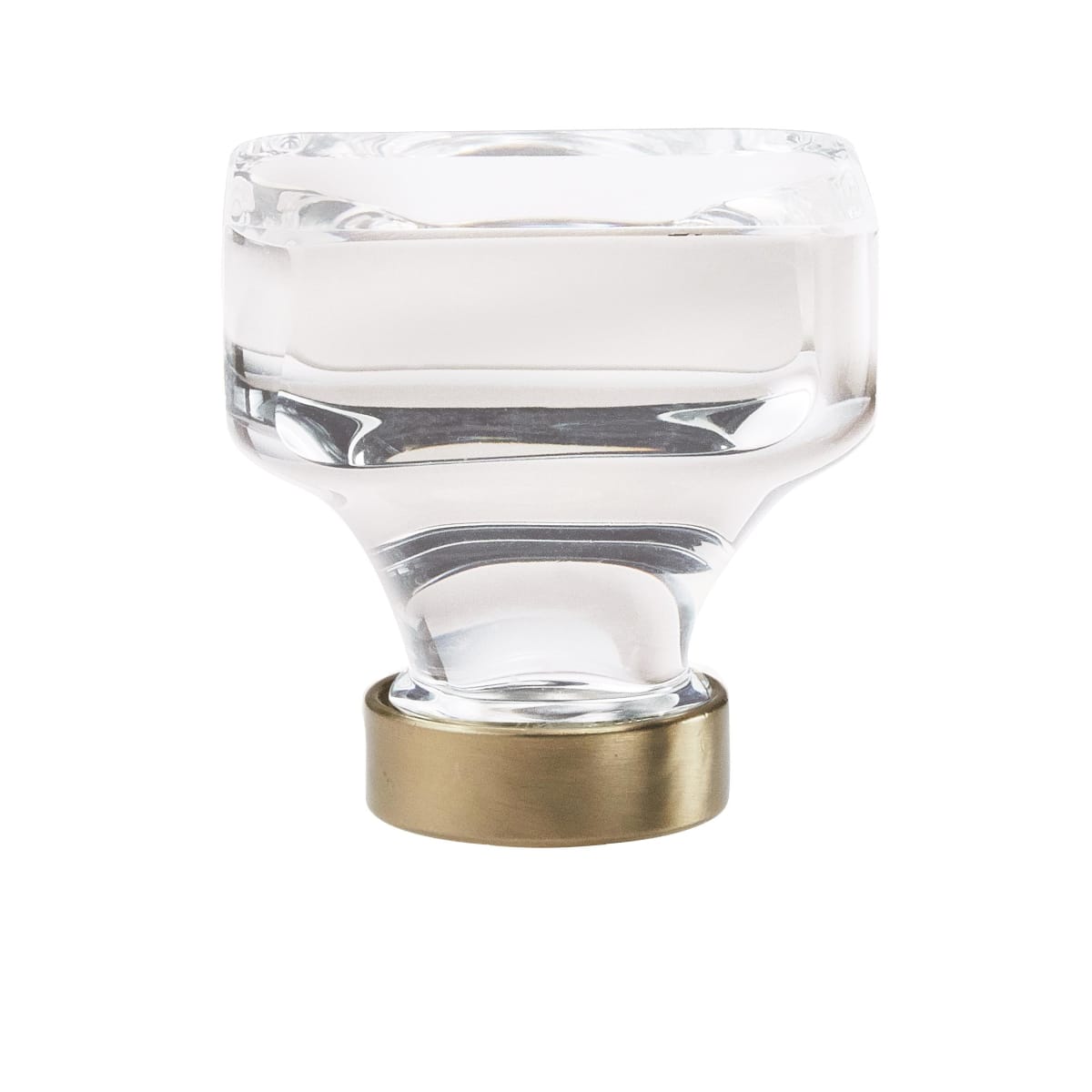 Glacio 1-3/8 Inch Square Cabinet Knob