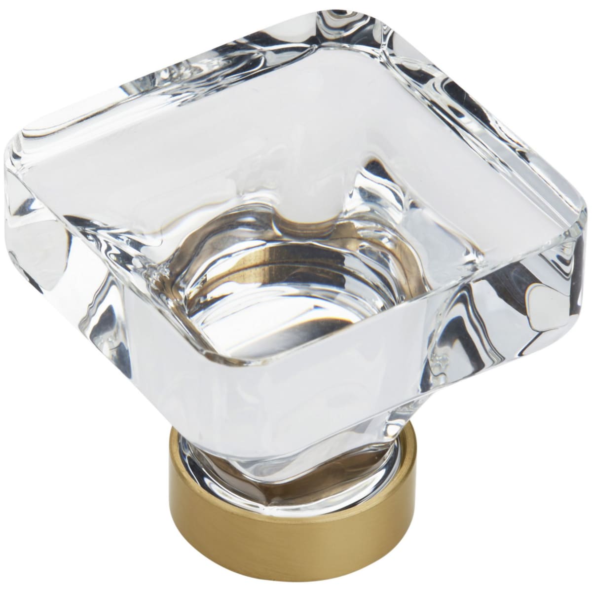 Glacio 1-3/8 Inch Square Cabinet Knob
