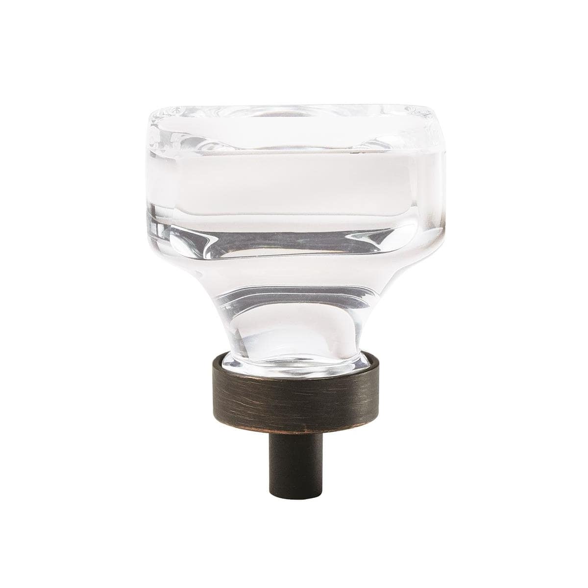 Glacio 1-3/8 Inch Square Cabinet Knob