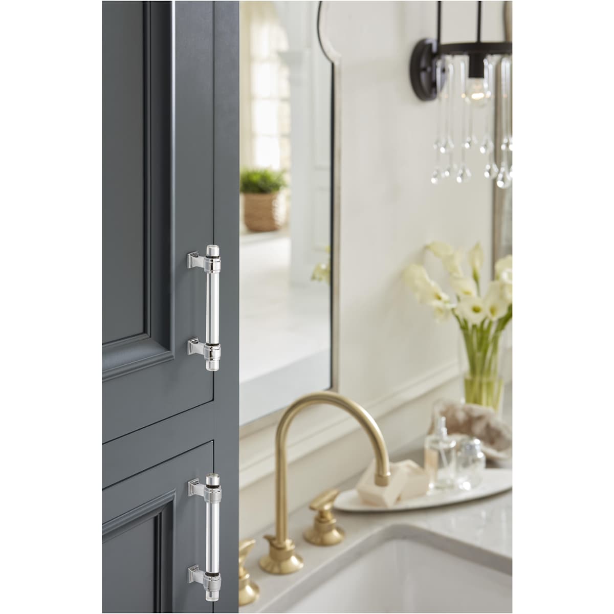 Amerock - BP36654CCZ - Glacio 3-3/4 Inch Center to Center Bar Cabinet Pull in Champagne Bronze