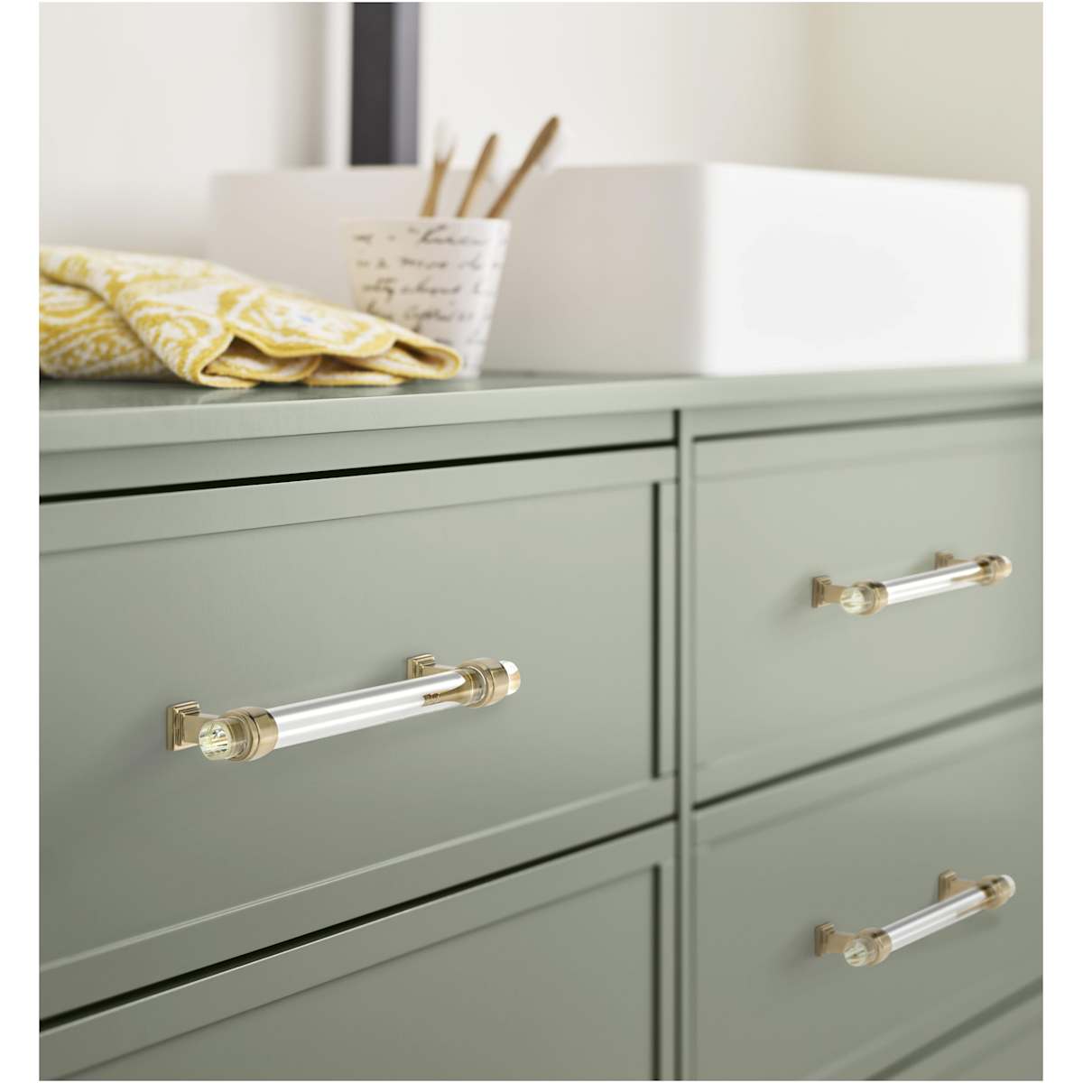 Amerock - BP36656C26 - Glacio 6-5/16 Inch Center to Center Bar Cabinet Pull in Polished Chrome