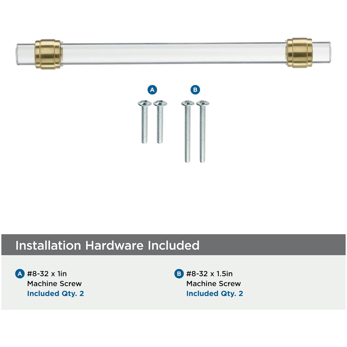 Amerock - BP36656C26 - Glacio 6-5/16 Inch Center to Center Bar Cabinet Pull in Polished Chrome