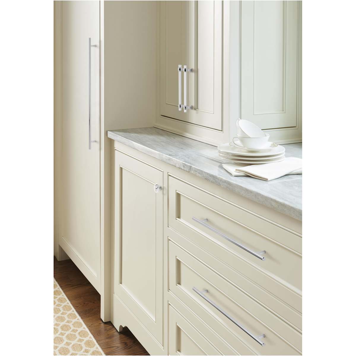 Amerock - BP36656C26 - Glacio 6-5/16 Inch Center to Center Bar Cabinet Pull in Polished Chrome