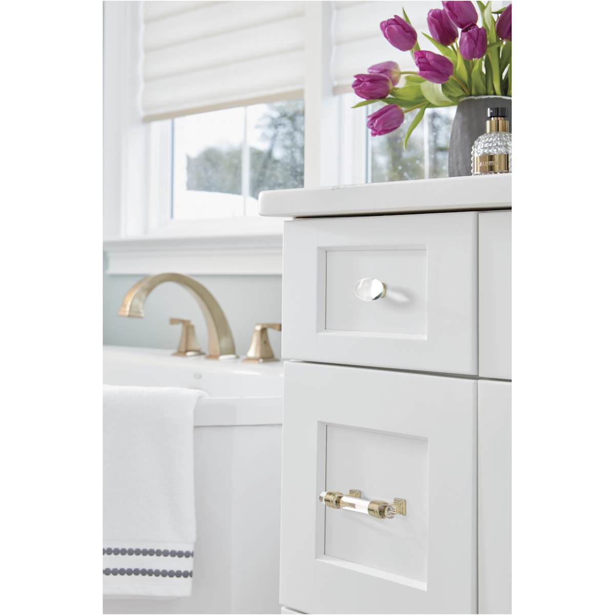 Amerock - BP36659CPN - Glacio 3 Inch Center to Center Bar Cabinet Pull in Polished Nickel
