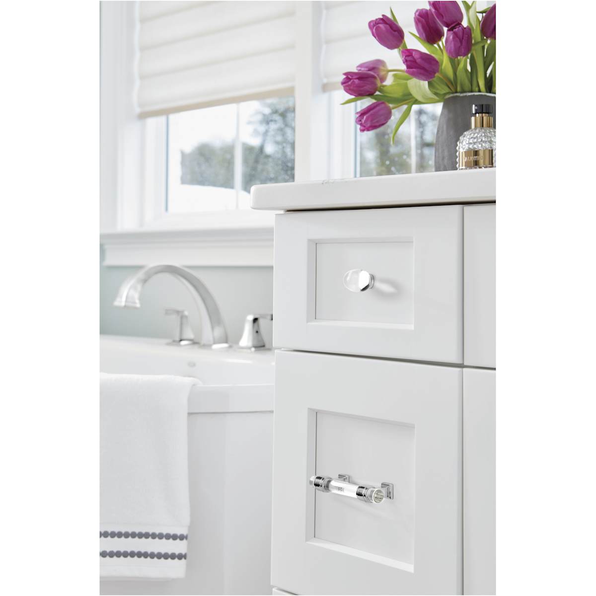 Amerock - BP36659CPN - Glacio 3 Inch Center to Center Bar Cabinet Pull in Polished Nickel