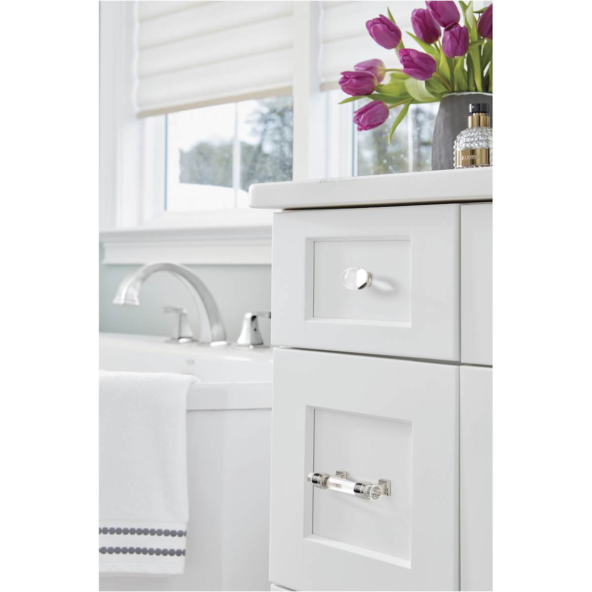 Amerock - BP36659CPN - Glacio 3 Inch Center to Center Bar Cabinet Pull in Polished Nickel