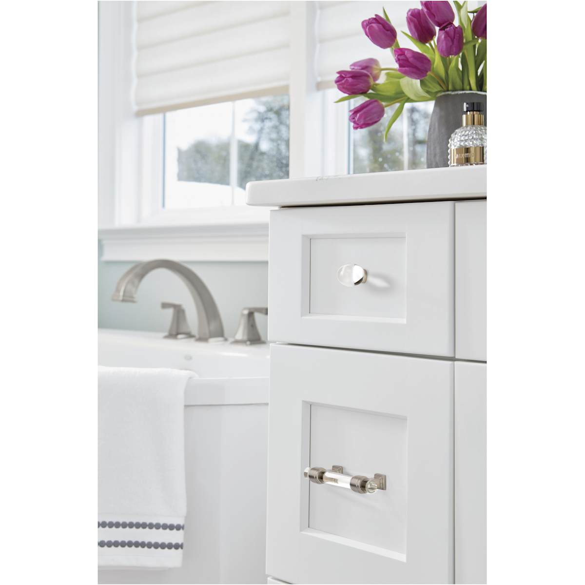 Amerock - BP36659CPN - Glacio 3 Inch Center to Center Bar Cabinet Pull in Polished Nickel
