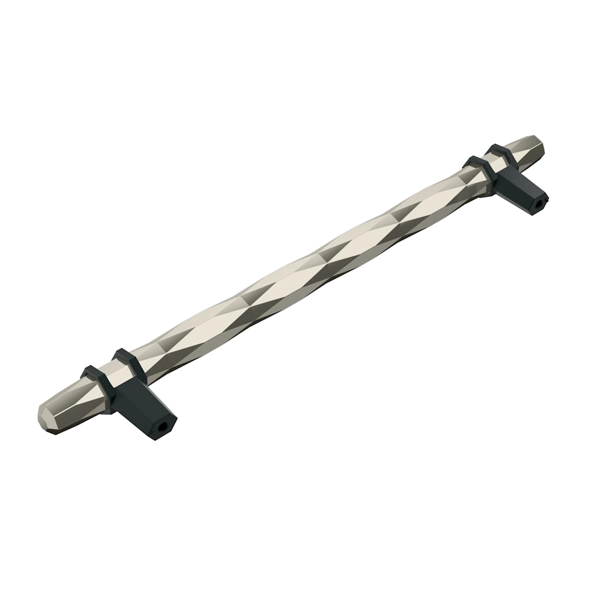 Amerock - BP36663PNBBR - Carrione 8 Inch Center to Center Designer Cabinet Pull in Polished Nickel / Black Bronze