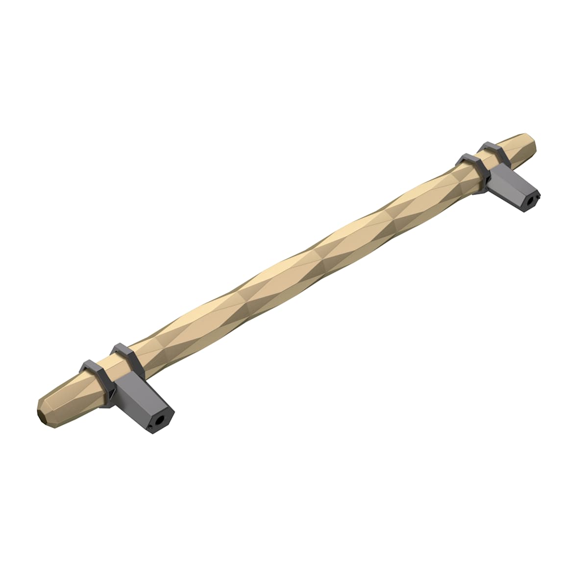 Amerock - BP36663PNBBR - Carrione 8 Inch Center to Center Designer Cabinet Pull in Polished Nickel / Black Bronze