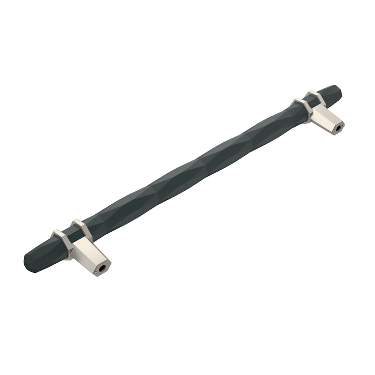 Amerock - BP36663PNBBR - Carrione 8 Inch Center to Center Designer Cabinet Pull in Polished Nickel / Black Bronze