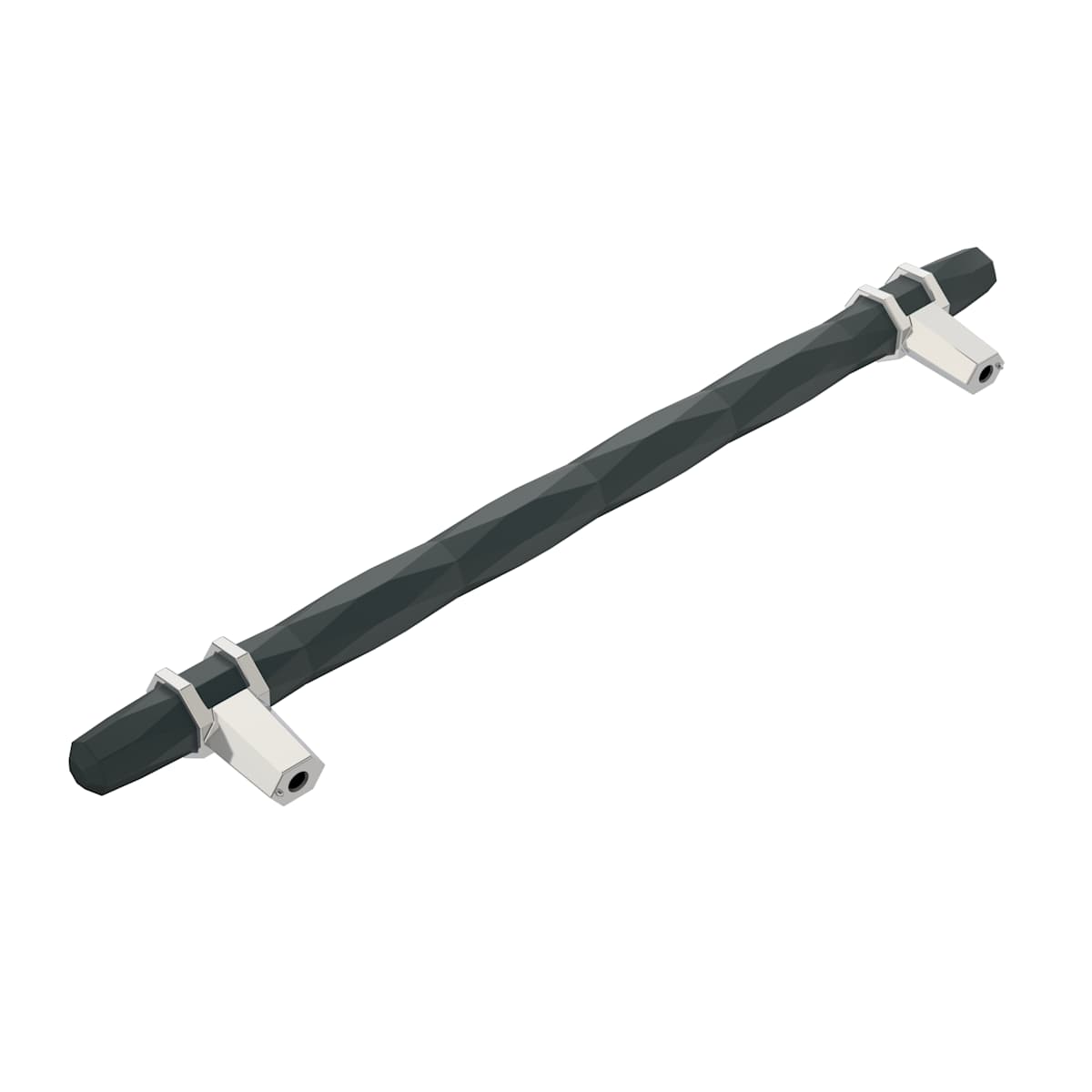 Amerock - BP36663PNBBR - Carrione 8 Inch Center to Center Designer Cabinet Pull in Polished Nickel / Black Bronze