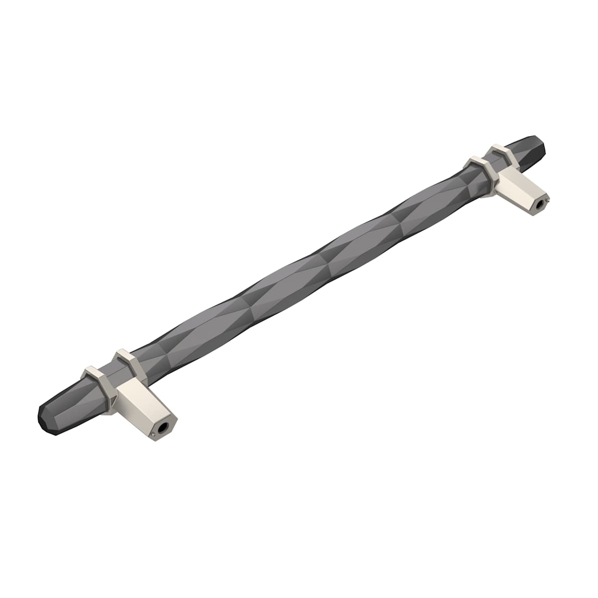 Amerock - BP36663PNBBR - Carrione 8 Inch Center to Center Designer Cabinet Pull in Polished Nickel / Black Bronze