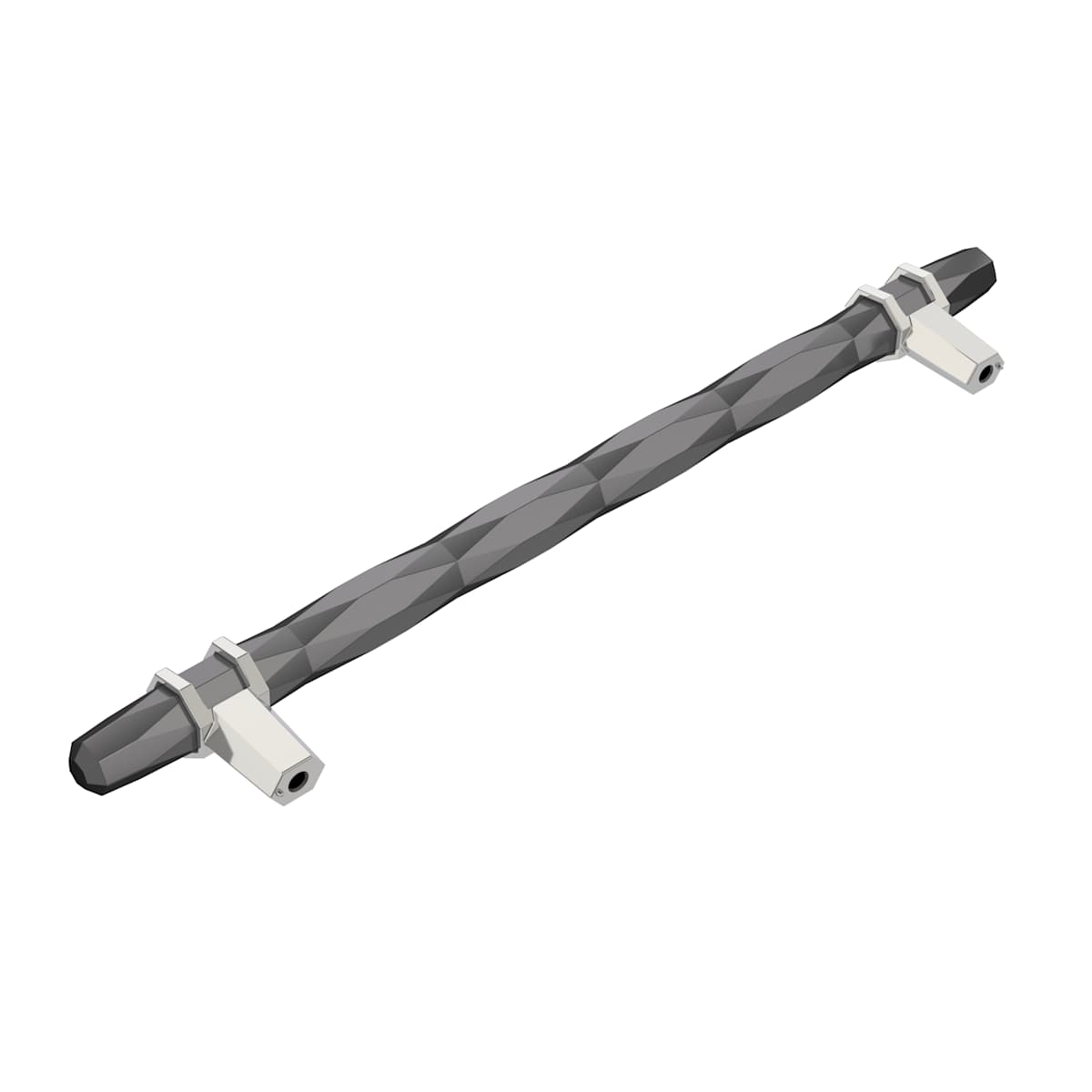 Amerock - BP36663PNBBR - Carrione 8 Inch Center to Center Designer Cabinet Pull in Polished Nickel / Black Bronze