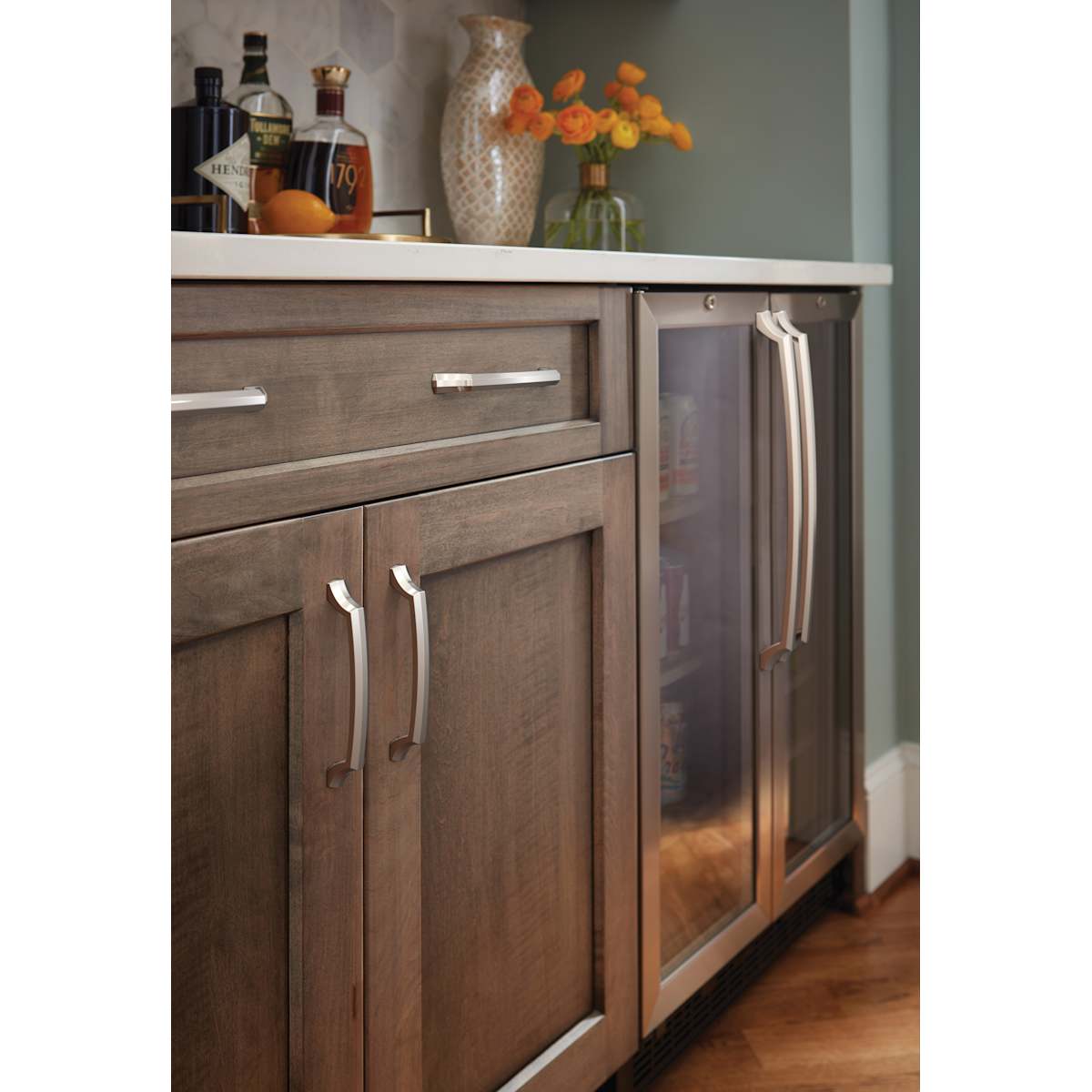 Amerock - BP36715BBZ - Bellamy 18 Inch Center to Center Arch Cabinet Pull in Golden Champagne