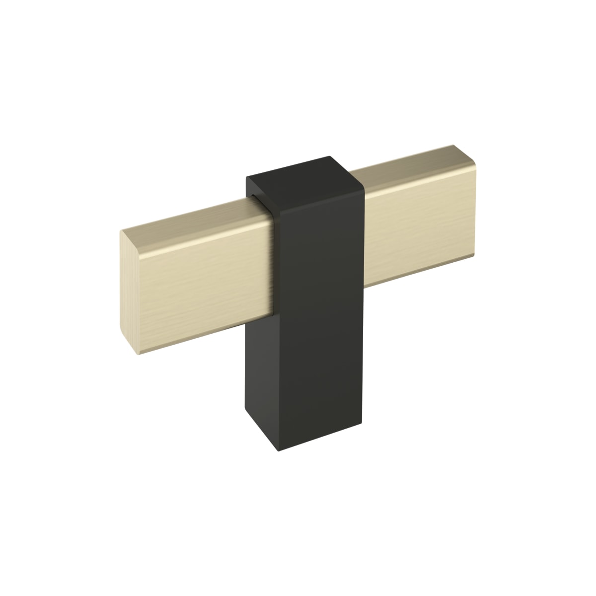 Amerock - BP36720BBZMB - Mulino 5/16 Inch Bar Cabinet Knob in Golden Champagne / Matte Black