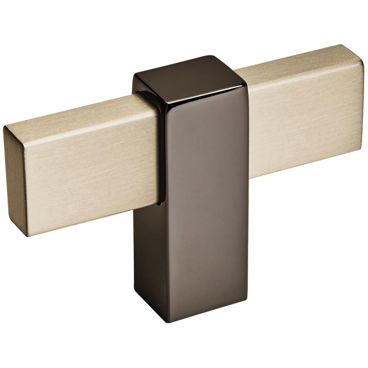 Amerock - BP36720SCBN - Mulino 5/16 Inch Bar Cabinet Knob in Silver Champagne / Black Nickel