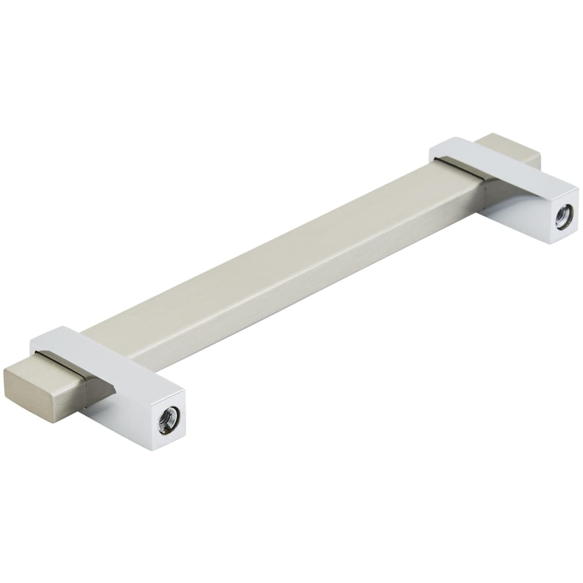 Amerock - BP36724G1026 - Mulino 5-1/16 Inch Center to Center Bar Cabinet Pull in Satin Nickel / Polished Chrome