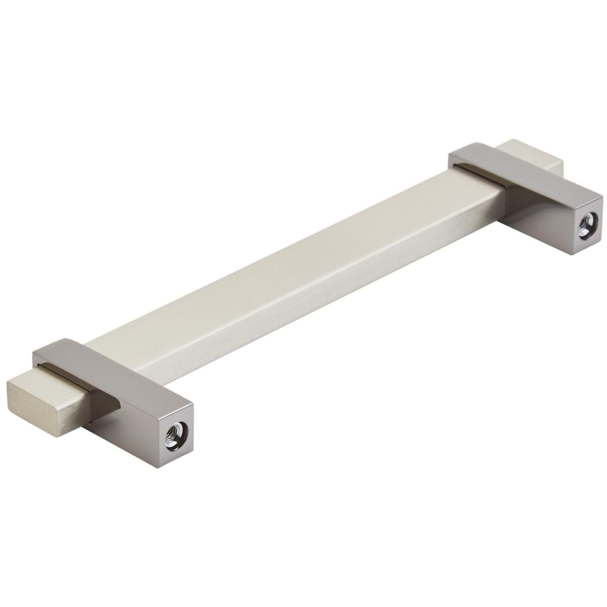Amerock - BP36724G1026 - Mulino 5-1/16 Inch Center to Center Bar Cabinet Pull in Satin Nickel / Polished Chrome