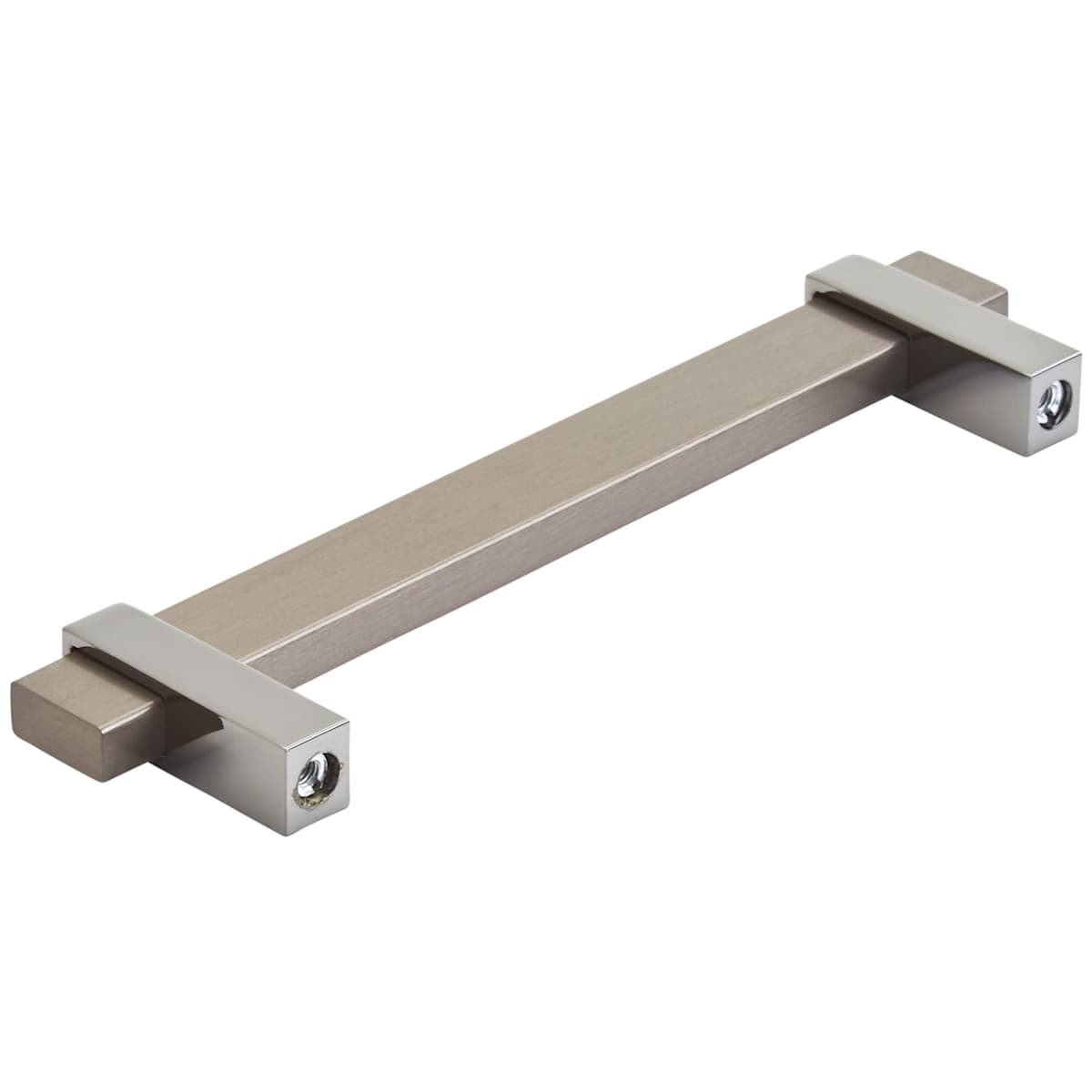 Amerock - BP36724G1026 - Mulino 5-1/16 Inch Center to Center Bar Cabinet Pull in Satin Nickel / Polished Chrome