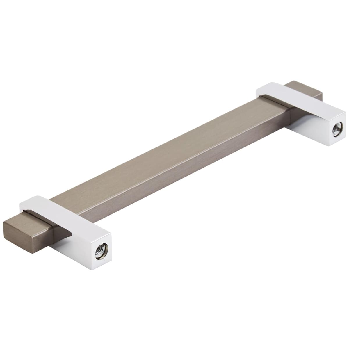 Amerock - BP36724G1026 - Mulino 5-1/16 Inch Center to Center Bar Cabinet Pull in Satin Nickel / Polished Chrome