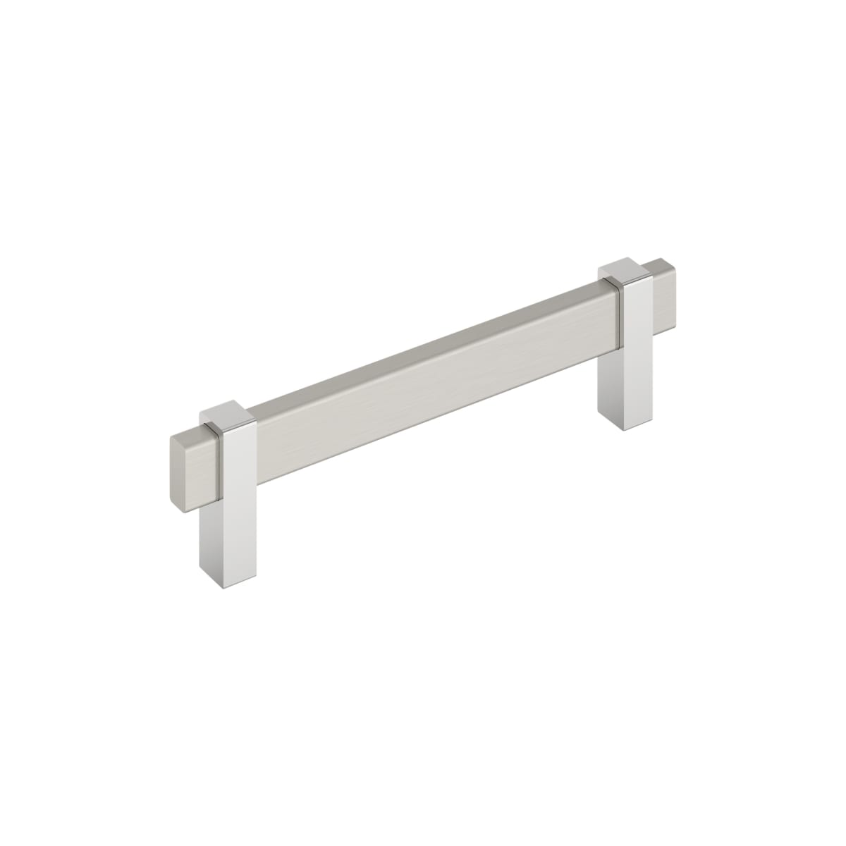 Amerock - BP36724G1026 - Mulino 5-1/16 Inch Center to Center Bar Cabinet Pull in Satin Nickel / Polished Chrome