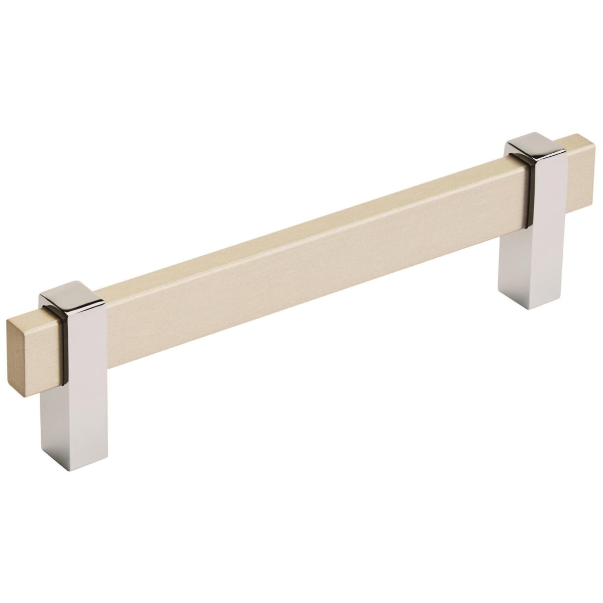 Amerock - BP36724SC26 - Mulino 5-1/16 Inch Center to Center Bar Cabinet Pull in Silver Champagne / Polished Chrome