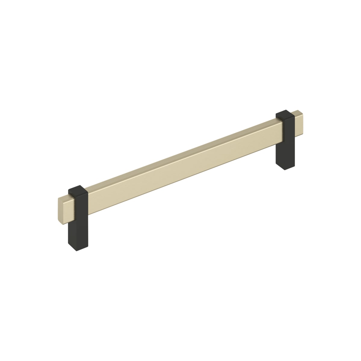 Amerock - BP36725BBZMB - Mulino 7-9/16 Inch Center to Center Bar Cabinet Pull in Golden Champagne / Matte Black