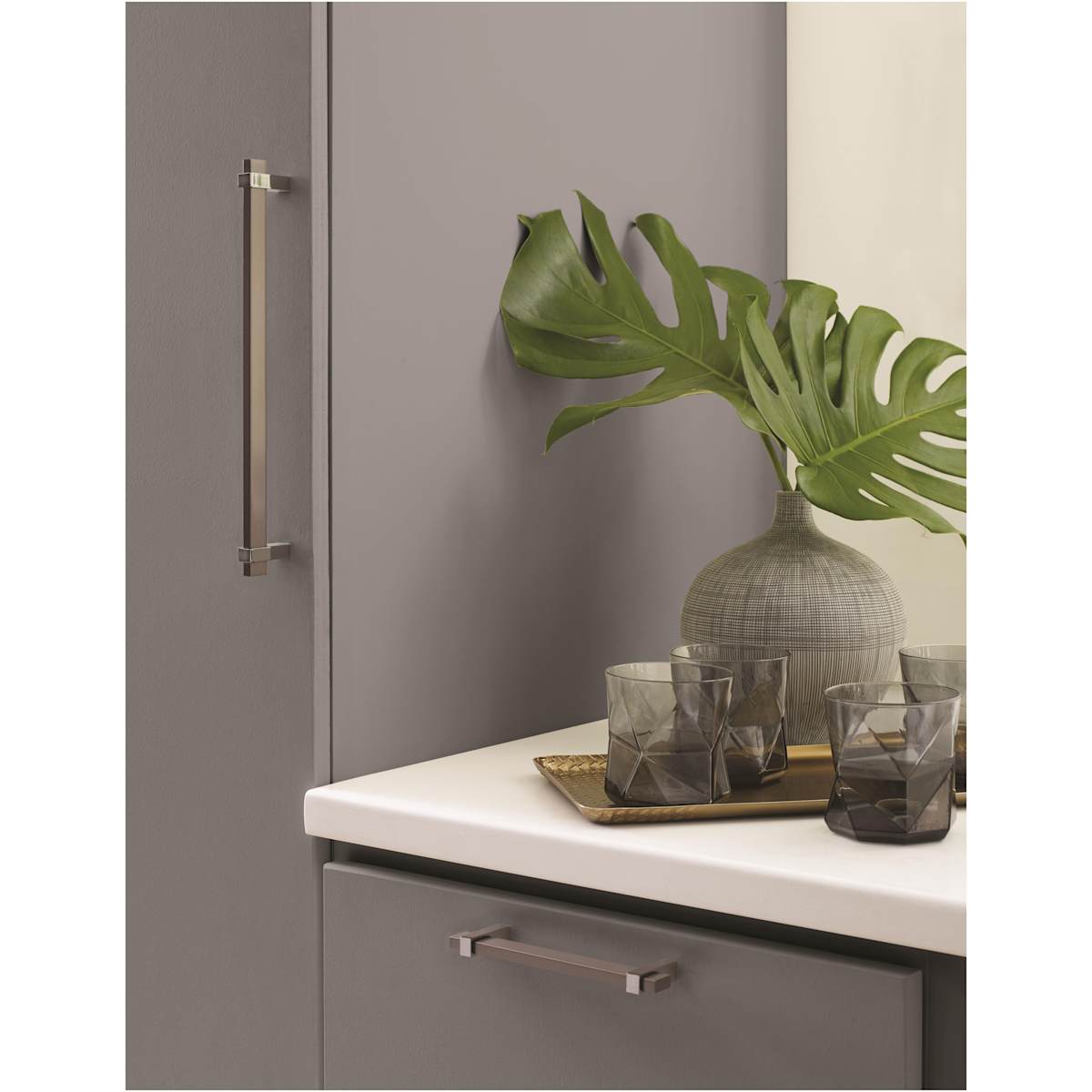 Amerock - BP36726BBZMB - Mulino 10-1/16 Inch Center to Center Bar Cabinet Pull in Golden Champagne / Matte Black